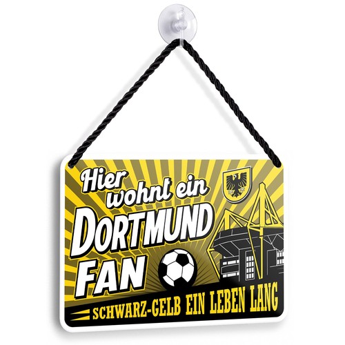 Blechschild dortmund fan - dortmund,