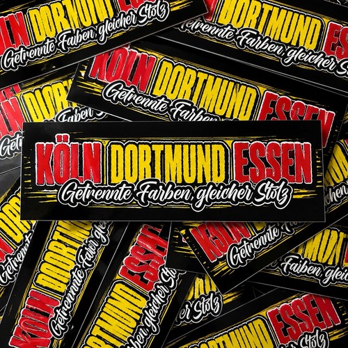 Dortmund köln essen aufkleber - dortmund,